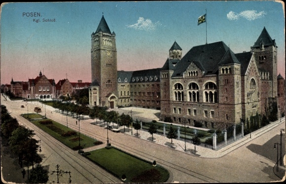 Postcard Poznań Poznań, Royal Castle