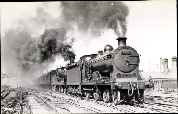 Photo Postcard British Railways, LMS 14447 &amp; 14504 leaving Aberdeen Scotland