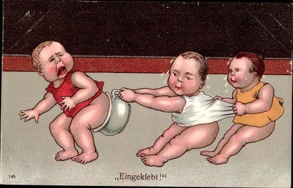 6 AK, Kinder Motive, Toilettenhumor