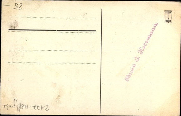 Postcard Wingst in Lower Saxony, establishment Waldschlösschen, owner G. Möller, Höftgrube