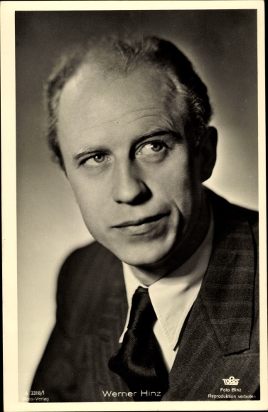 Ak Schauspieler Werner Hinz, Portrait, Ross 3318/1
