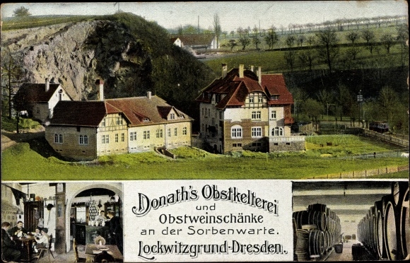 PC Dresden Lockwitz, Lockwitzgrund, Donath&#39;s fruit press, fruit wine tavern