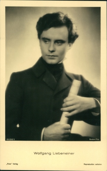 Ak Schauspieler Wolfgang Liebeneiner, Portrait, Ross Verlag 8838 1
