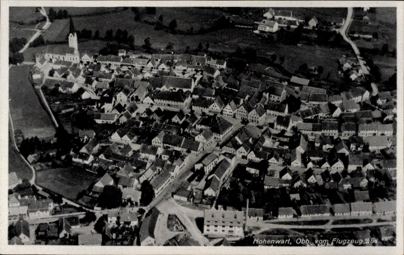 Ak Hohenwart in Oberbayern, Fliegeraufnahme