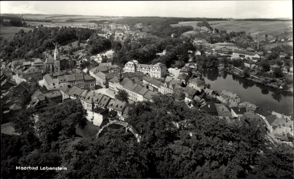 PC Bad Lobenstein in Thuringia, city overview from the old tower