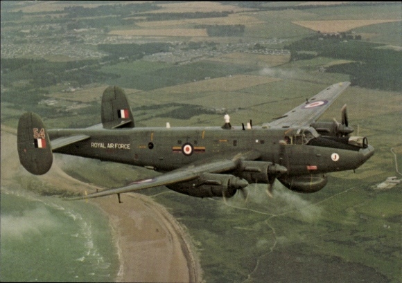 Postcard British military aircraft Avro Shackleton AEW2