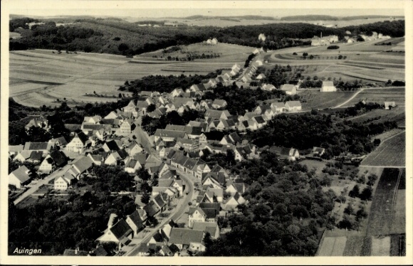 Ak Auingen Münsingen in Württemberg, Fliegeraufnahme