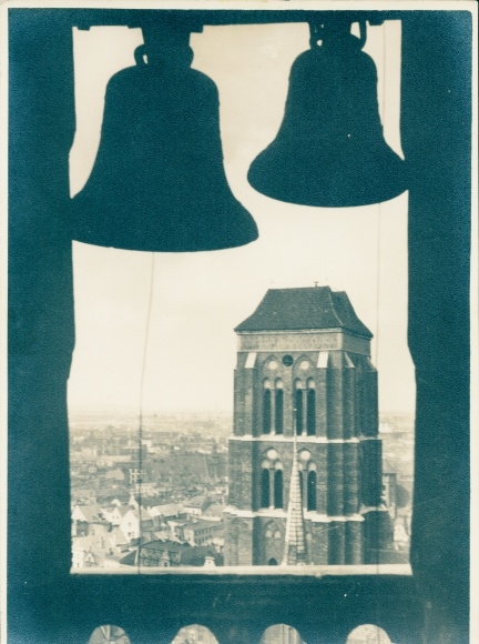 Passepartout photo Gdańsk Gdańsk, view from the town hall tower on St. Marien