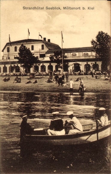 Ak Möltenort Heikendorf aan de Kieler Fjord, Strandhotel Seeblick