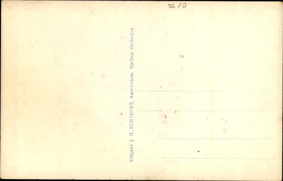 Postcard Borculo Gelderland, Storm Disaster 10 August, Markt