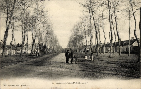 Postcard Gambais Yvelines, Avenue