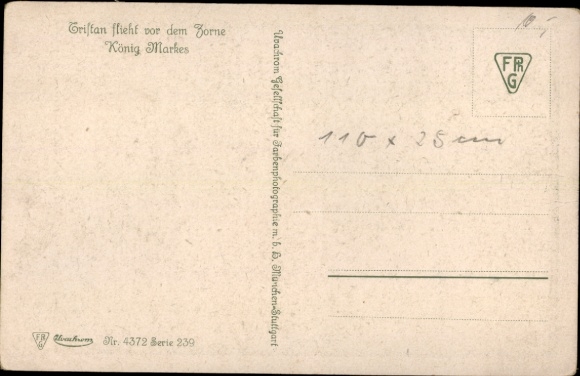 Artist Postcard Georg Mühlberg, Tristan Sage, king Markes