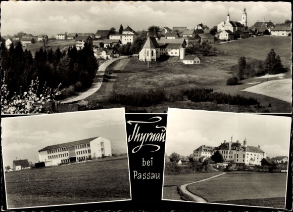 Postcard Thyrnau in Niederbayern, views of the village