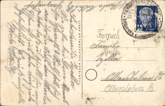 Postcard Benneckenstein Oberharz am Brocken, Bergstrasse, Upper Town, Teichdamm, Town Hall