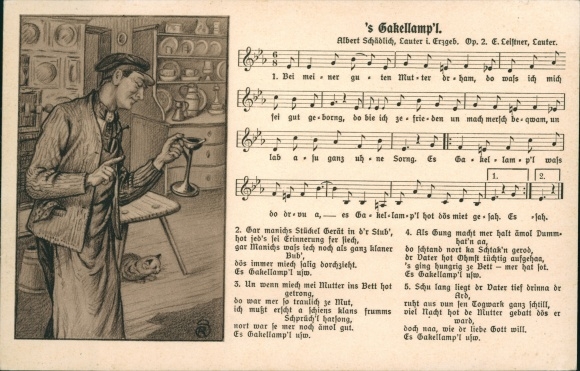 Song Ak's Gakellamp'l, Albert Schädlich, Erzgebirge, Wilhelm Vogel No. 60