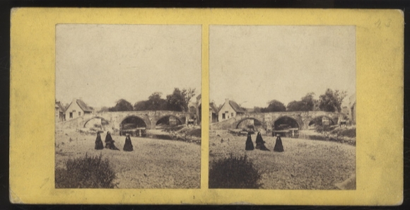 Stereo Photo The Old Bridge in Jedburgh, Scotland