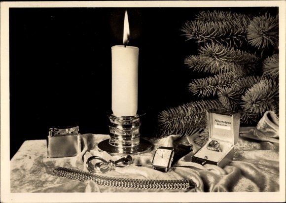 Ak Juwelier Goldrichtig Arnsberg, Ecke Kaiser Wilhelm Str. und Bismarckstraße, Reklame, Weihnachten