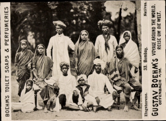 Photo Mumbai Bombay India, natives, advertising Boehm's Toilet Soap