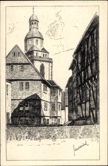 KP artysty Winkel, Karl, Gießen an der Lahn Hessen, na Sandstrasse, numer 8