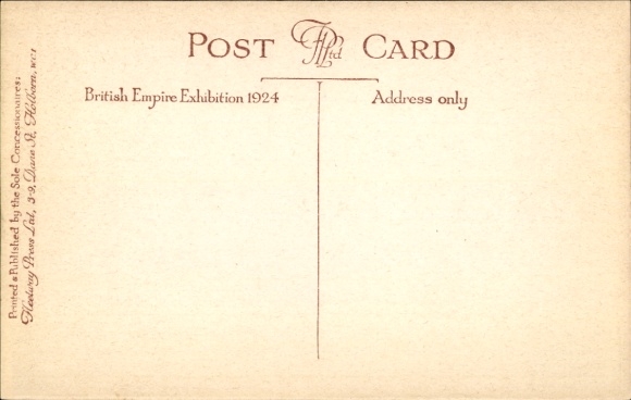 Postcard Canada, aerial photograph, World Exhibition 1924