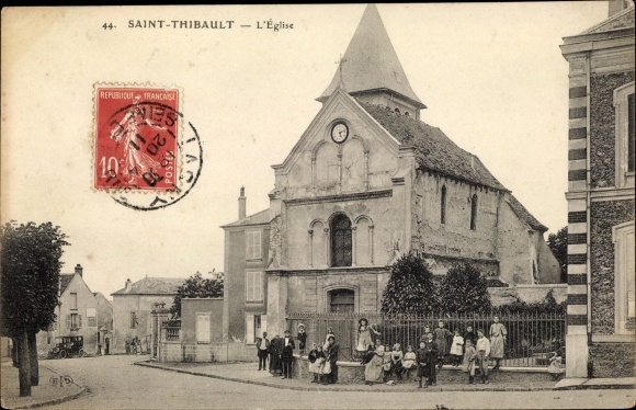 Postcard Saint Thibault des Vignes Seine et Marne, The Church, general view