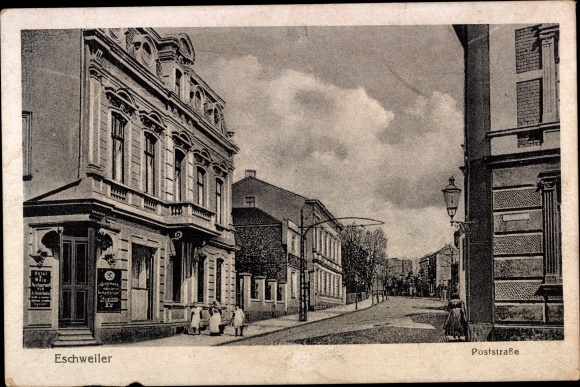 Ak Eschweiler in Nordrhein Westfalen, Partie in der Poststraße