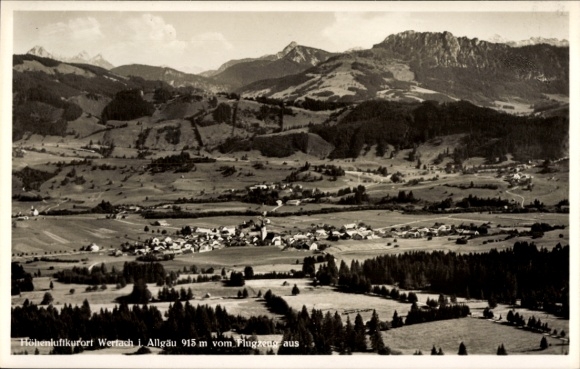KP Wertach w Allgäu, zdjęcie lotnicze