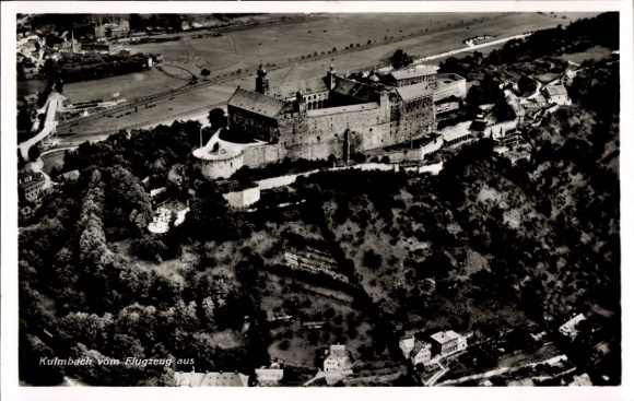 Postcard Kulmbach in Upper Franconia, aerial photograph