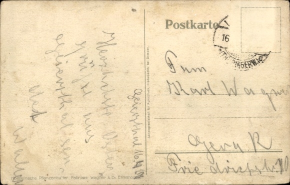 Artist Postcard Geilfus, H., advertising Holst. plant butter factories Wagner and Co, nutcracker, cake