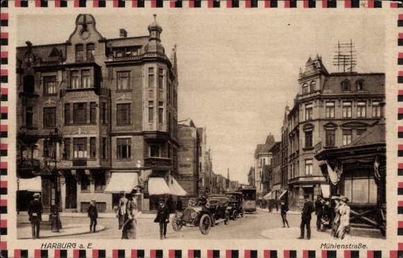 Ak Hamburg Harburg, Mühlenstraße