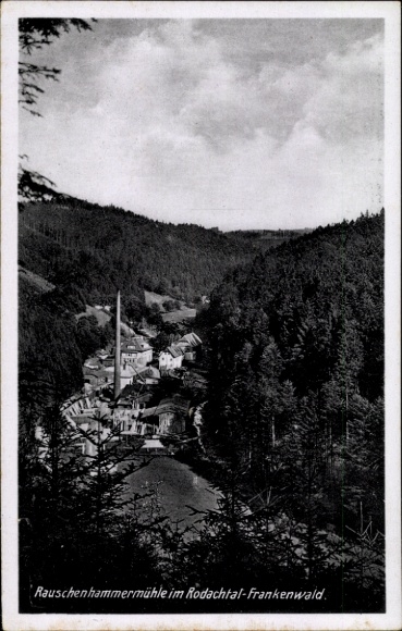 Postcard Schwarzenbach am Wald Oberfranken, Rauschenhammermühle in the Rodach Valley