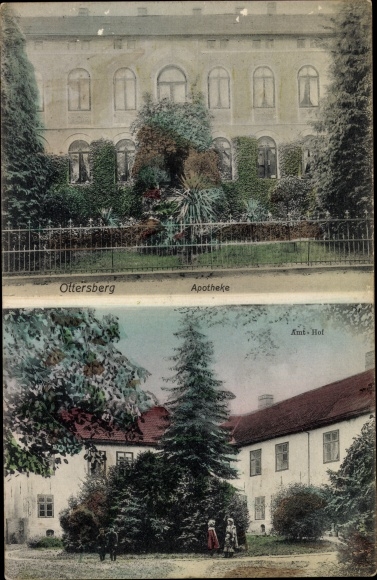 Postcard Ottersberg in Lower Saxony, pharmacy, office court