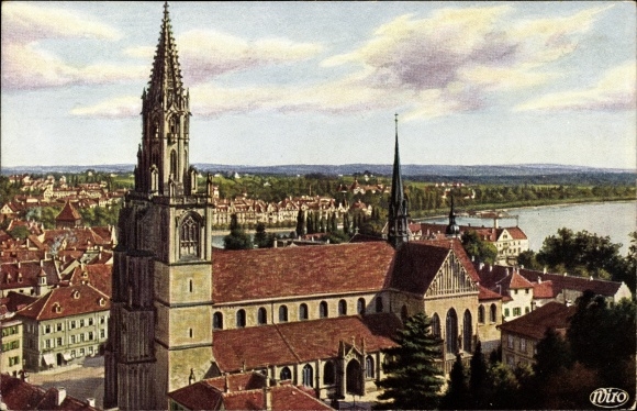 Ak Constance aan het Bodenmeer, The Minster, City