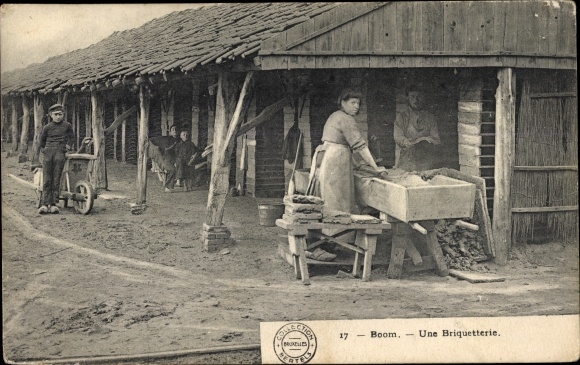 Postcard Boom Flandern Antwerpen, A Brickyard