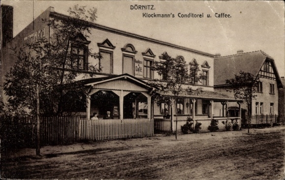 Ak Dörnitz Möckern in Jerichower Land, Klockmanns Konditorei Café