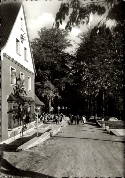 Postcard Pilsterhof Bad Brückenau in Sinntal Lower Franconia, Waldhotel Pilsterhof