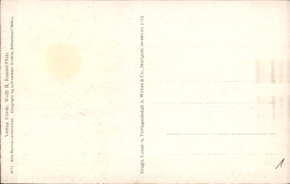 Postcard Kandel in the Palatinate Bienwald, aerial photograph