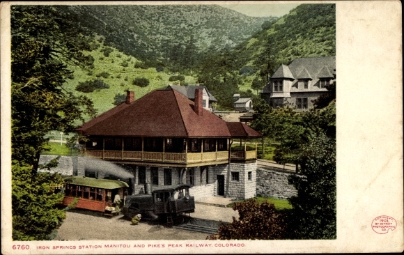 Ak Manitou Colorado Verenigde Staten, Springs Station, Pike's Peak Railway