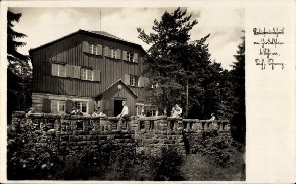Ak Schöna Saksisch Zwitserland, Natuurvriendenhuis in Zirkelstein