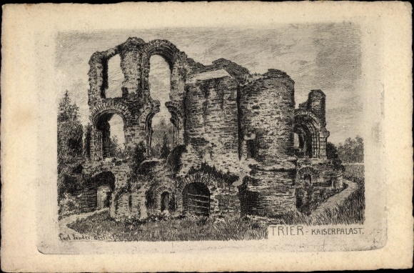 Künstler Ak Jander, C., Trier in Rheinland Pfalz, Kaiserpalast
