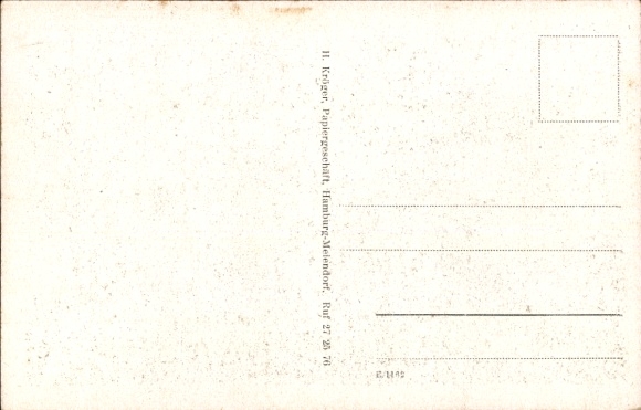 Postcard Hamburg Wandsbek Rahlstedt Meiendorf, memorial
