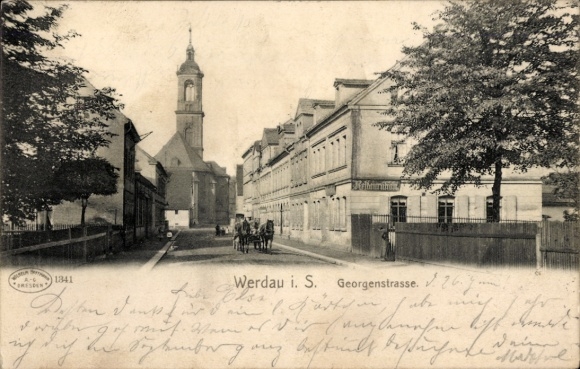 PC Werdau an der Pleiße in Saxony, Georgenstrasse, church