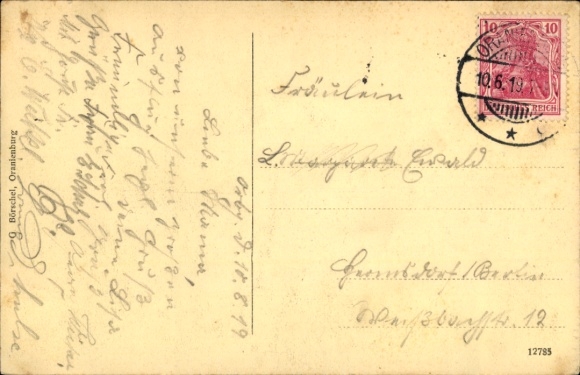 Postcard Oranienburg in Brandenburg, Royal Palace, Seminar, Architecture