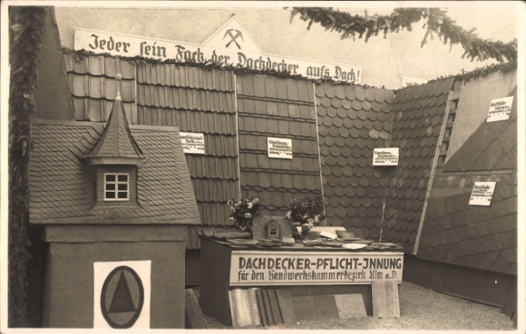 Foto Ak Dachdecker-Pflicht-Innung für den Handwerkskammerbezirk Ulm