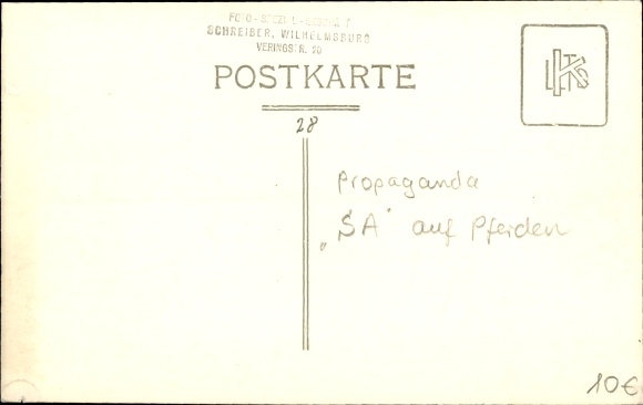 PC Hamburg Wilhelmsburg, Volksfest aft Diek 1936, SA men on horses