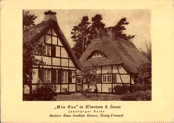 Postcard Weertzen Heeslingen Lower Saxony, Min Hus