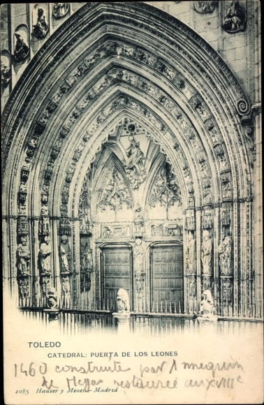 KP Toledo Kastylia La Mancha Hiszpania, Catedral, Puerta de Los Leones