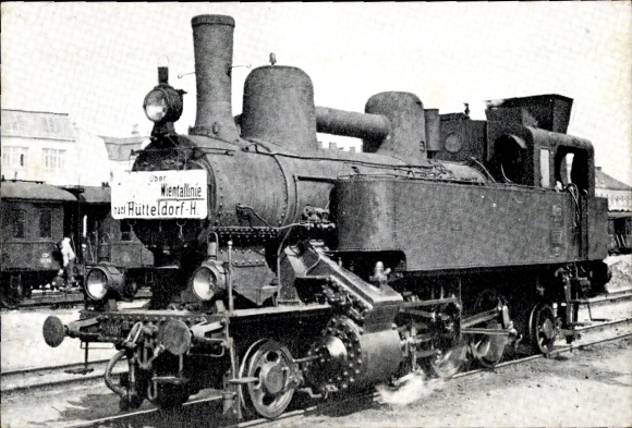 Ak Hütteldorf, Vorläufer der Wiener Stadtbahn 30er Bock
