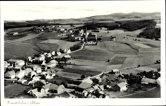 Ak Kimratshofen Altusried im Allgäu, Fliegeraufnahme