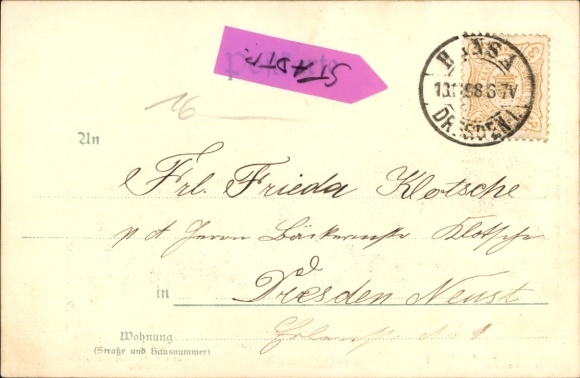 Artist Postcard Prince Otto von Bismarck, Arrival in Heaven, Emperor Wilhelm I, Angel